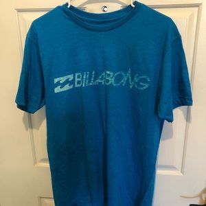BILLABONG Men's t-shirt Surf Skateboard Snowboard Medium Tee New Blue Teal.